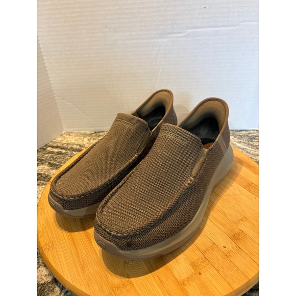 Skechers Other - Skechers Slip Ins Men's Taupe Mesh Breathable Slip On‎ Shoes Size 9  sku87